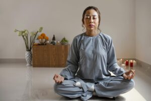 Mindfulness for Healthcare Professionals, Nurses meditating during a break