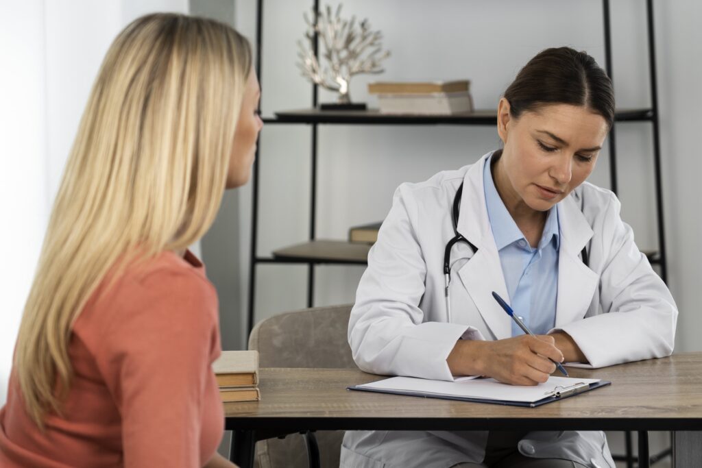 Nurse leader taking an interview