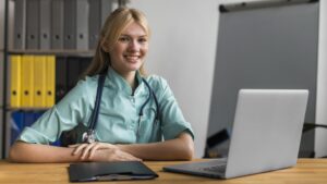 nurse doing healthcare jobs
